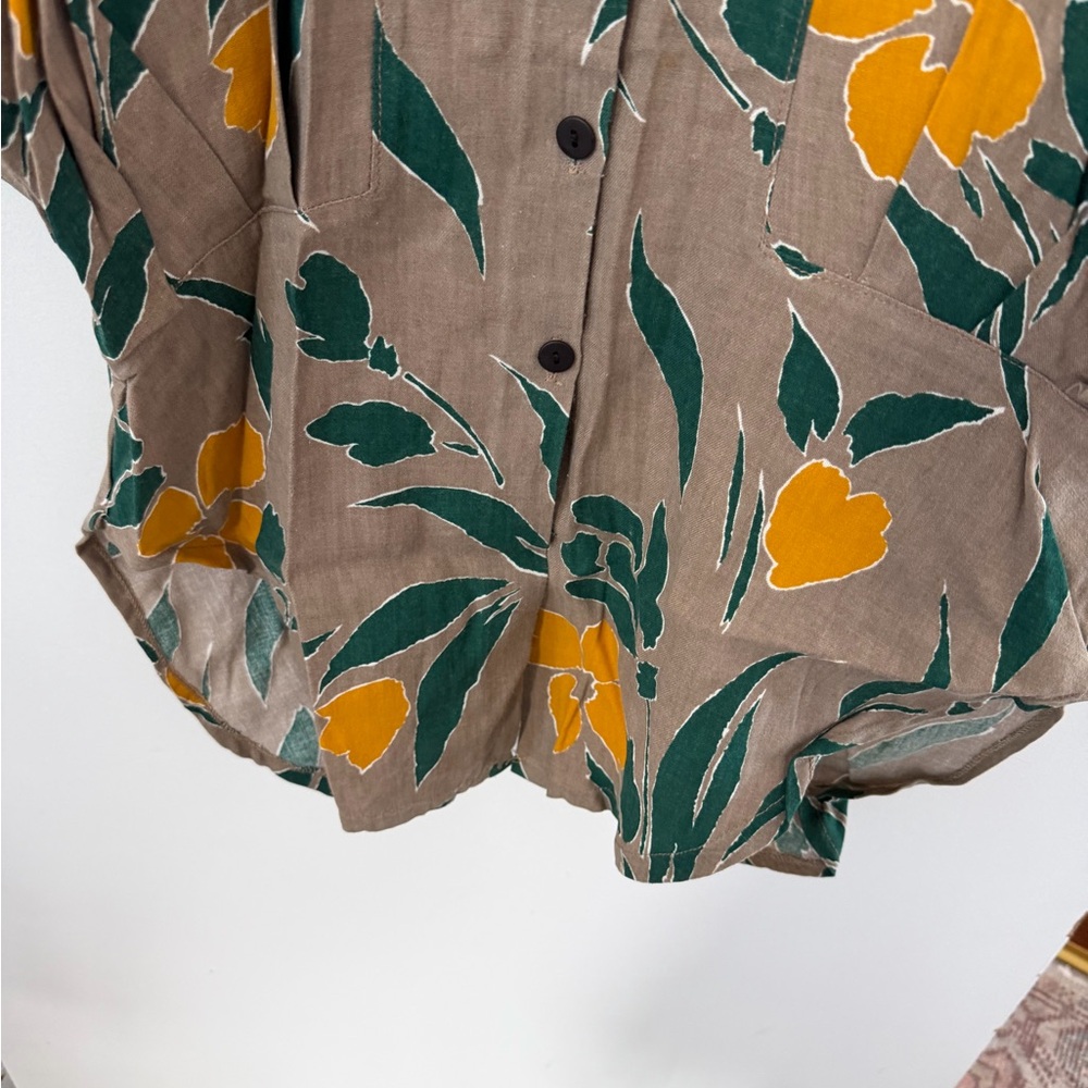 Vintage Floral Graphic-Top Purchased in Paris - Picture 3 of 5